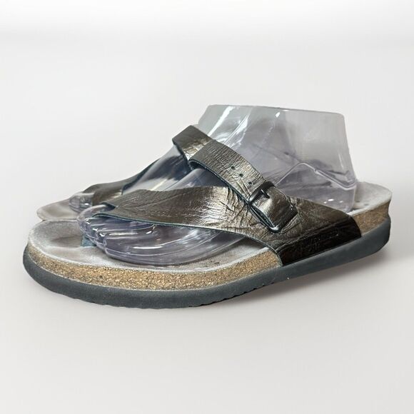 Mephisto Silver‎ Helen Leather Strappy Comfort Sandals Women's US 13 EU 43 - Picture 1 of 12